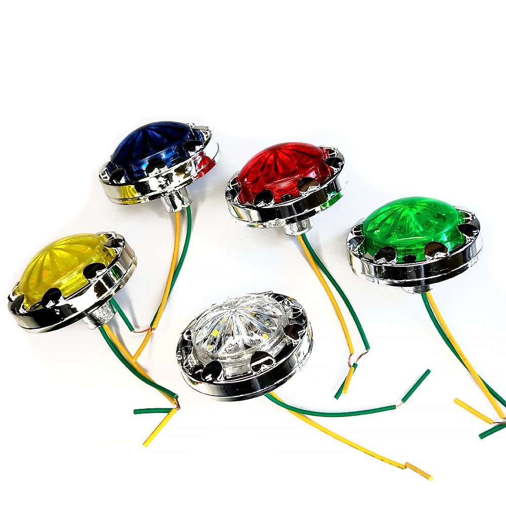 10pcs Kiddie Rides Game Car Parts Chrome Edge 12V LED Lamp RGB Lights Amusement Park Arcade Swing Machine DIY Decoration