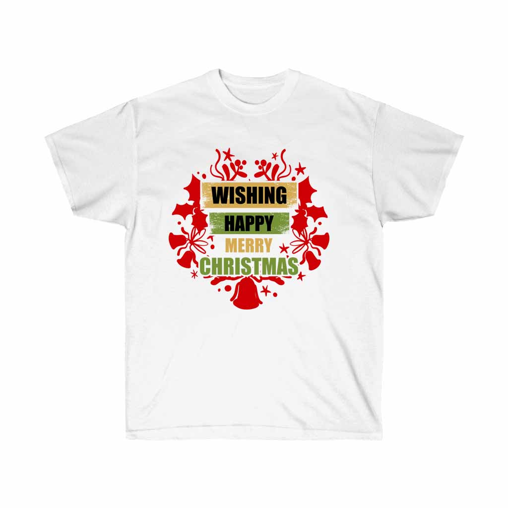 Wishing Happy Merry Christmas Tshirt