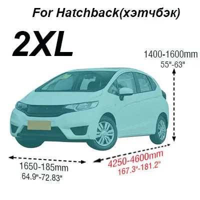 Buildreamen2 Universal Car Cover Sunshade Rain Snow Dust Frost Resistant Car-Cover UV-Anti Sun Dustproof