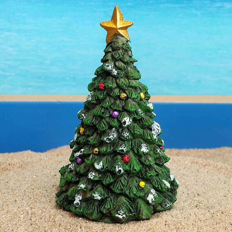 Handmade Miniature Christmas Tree Resin Figurines Crafts Ornament for Kids Christmas