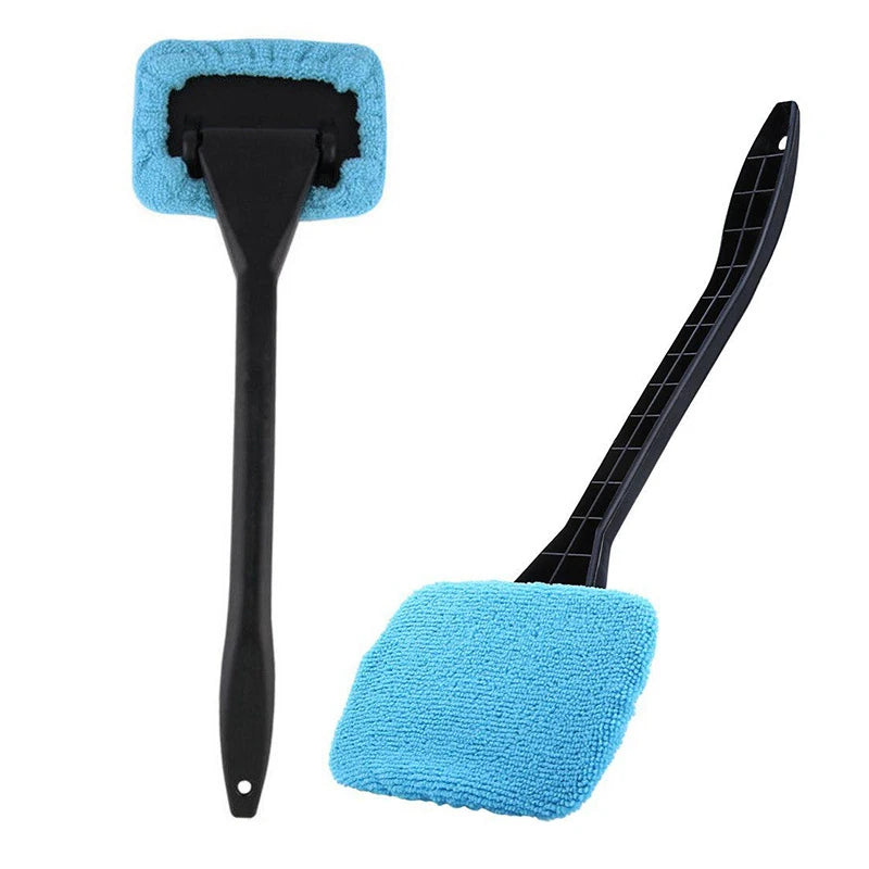 EAFC Car Window Cleaning Brush Long Handle Car Wash 40cm Dust Car Windshield Towel Handy Washable Car Cleaner