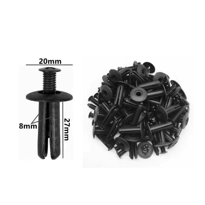 20Pcs 6mm 7mm 8mm 9mm 10mm 5mm Screw Plastic Fastener Bumper Fender Clip Buckle for Audi Toyota VW Buick Honda Renault Nissan