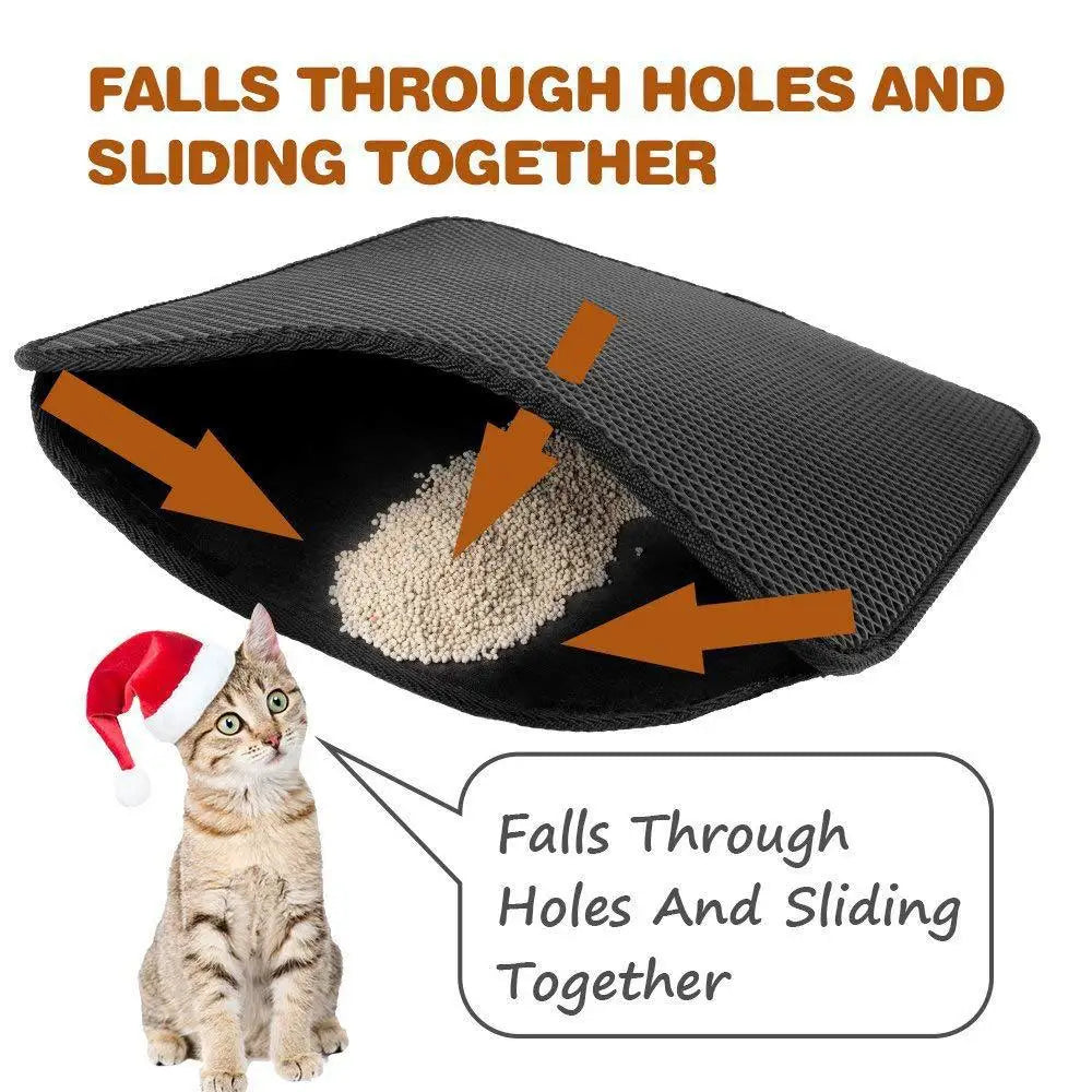 Cat Litter Mat Waterproof Double Layer Litter Cat Bed Pad Pet Litter Box Carpet Mat for Cats Mat Trapper House Cleaner Products