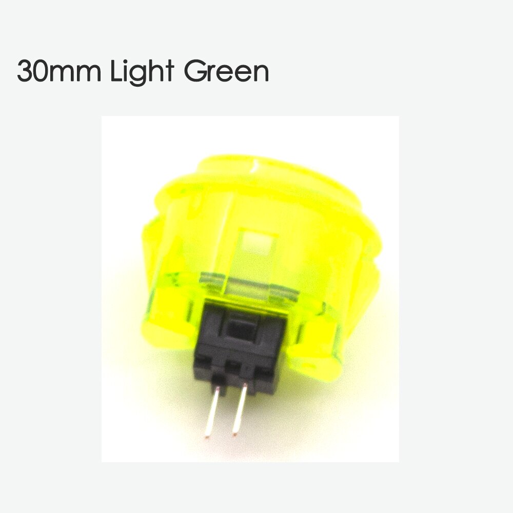 10 Pcs Transparent No LED Arcade 30mm Push Button Copy SANWA Replace OBSF-30 OBSN-30 for DIY Raspberry Pi MAME PC Pandora Game