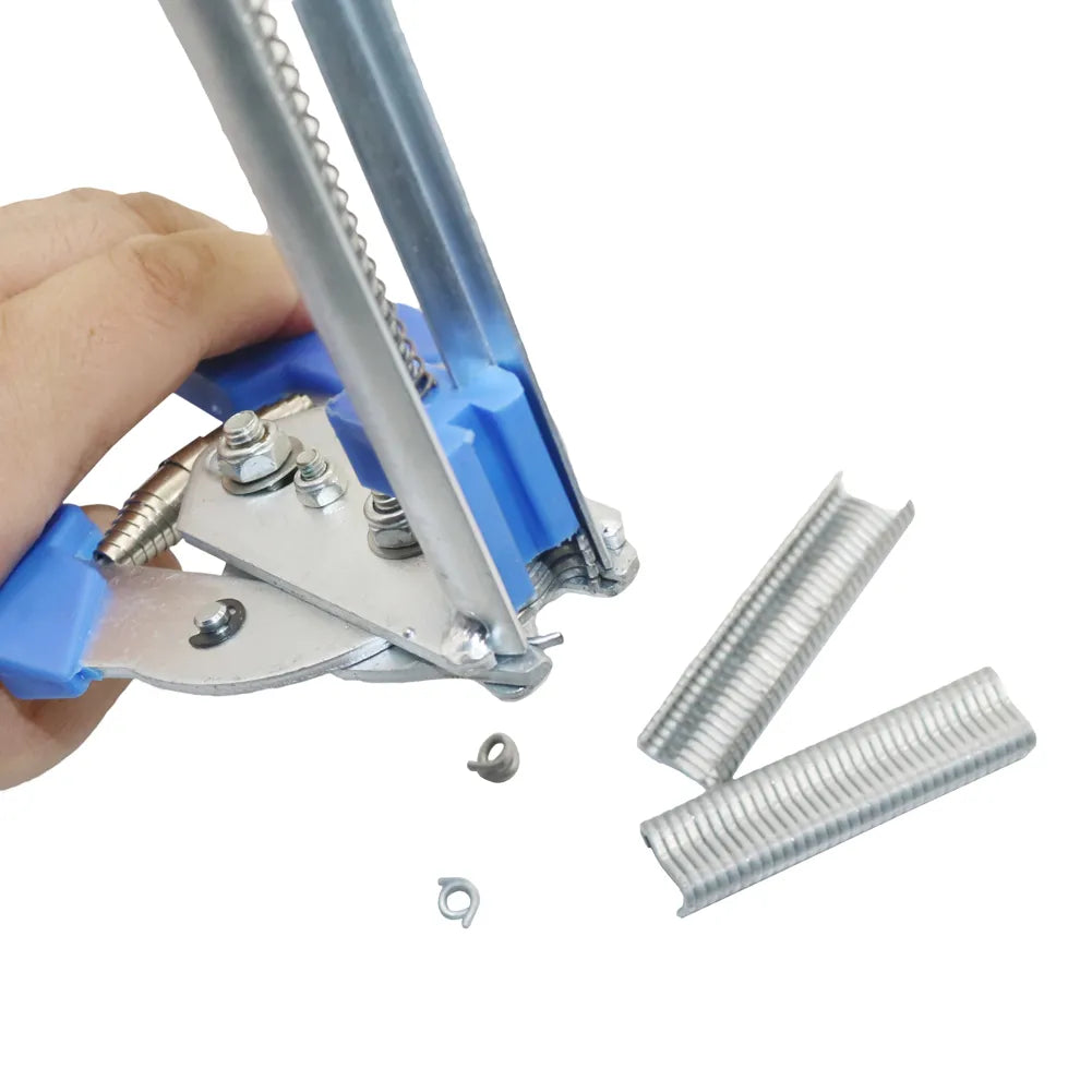 600 Pcs M Shape Nail Animal Cages Installed Nail Rabbit Cage Pliers Birds Dog Cat Quail Poultry Cages Installed Nail