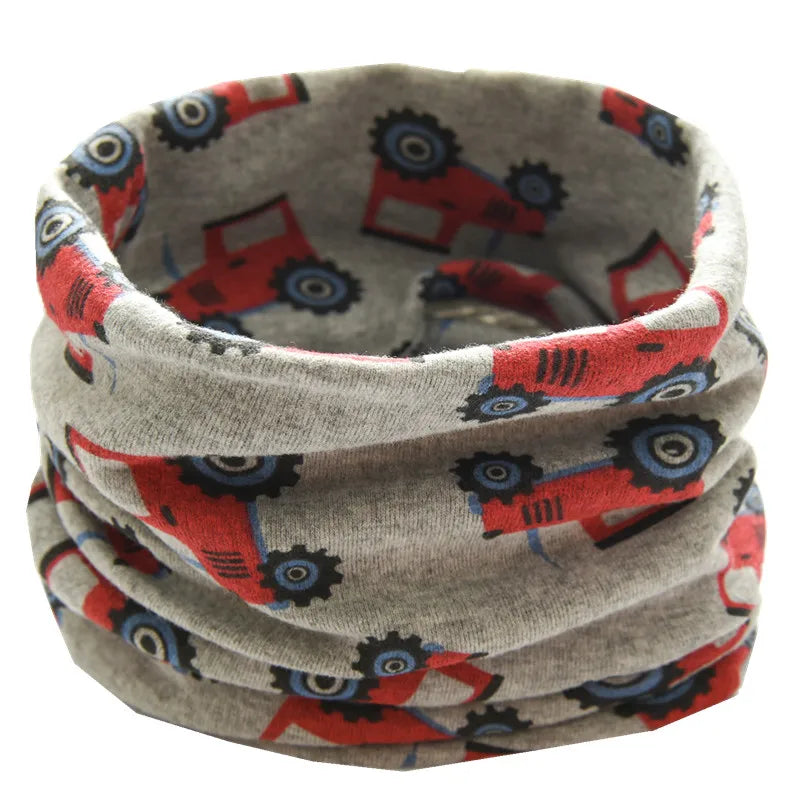 New Autumn Winter Girls Cotton Scarf Kids Scarf Bibs LIC Boys Girls Scarves Lovely Kids Collar Children Bufandas O Ring Scarf