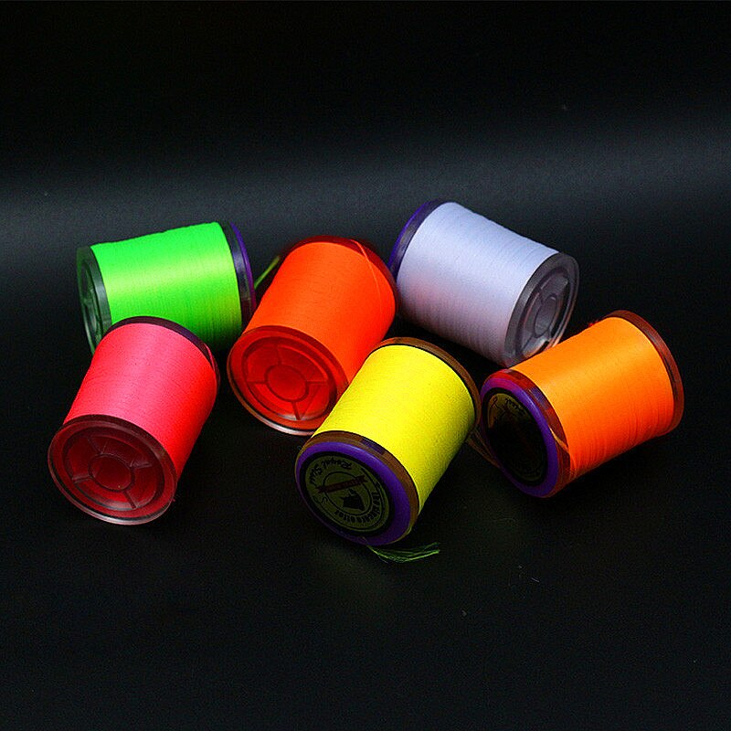 New 6 Optional UV Fluo Colors Standard 6/0 Fly Tying Thread 150D Polyester Filaments Thread Trout Bass Pike Flies Exclusive-Use