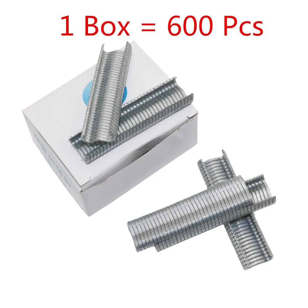 600pcs/Box M Nail Cages Installed Chicken Duck Bird Dog Cage Clamp 2.0 Quail Tied Dove Cage Clamp Rabbit Staples