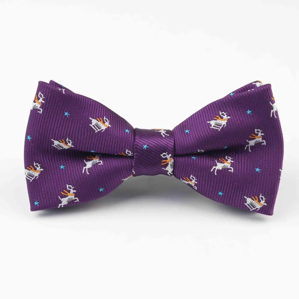 Plaid Children Bowtie Polester Bowties Baby Kid Kids Classical Pet Striped Butterfly Bow Tie Elk Bike Umbrella Dog Car