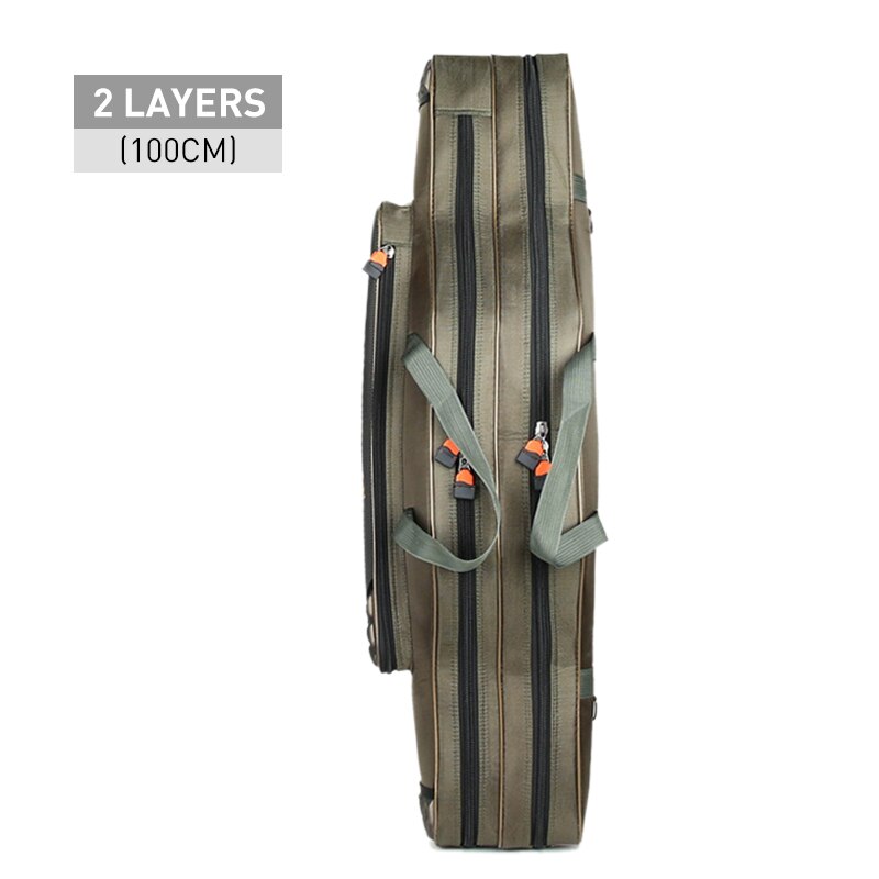 Portable Multifunction Fishing Bag Pesca Canvas 80/90/100/120cm Fishing Rod 3 Layer 4 Layer Travel Carry Case Pesca XA49G