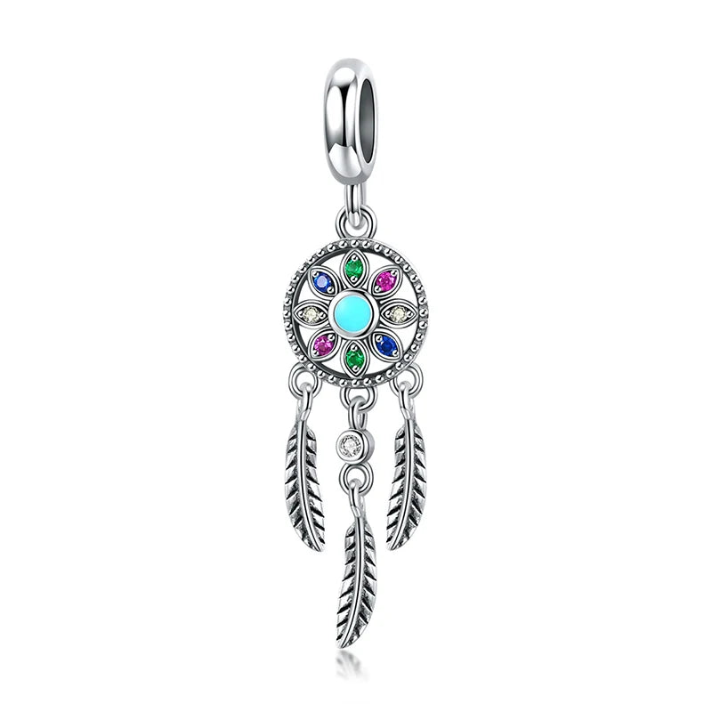 BAMOER 925 Sterling Silver Crystal Bee Crystal Charm Fit Women Charm Bracelets DIY Jewelry Girlfriend