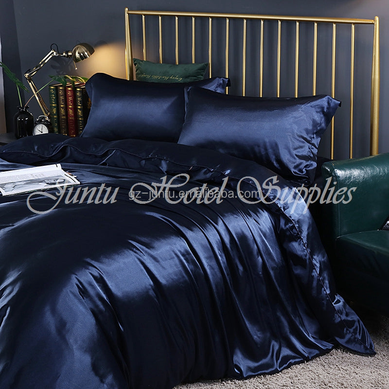 Juntu Customize Silk Bedding Set Mulberry Silk 4pcs Set