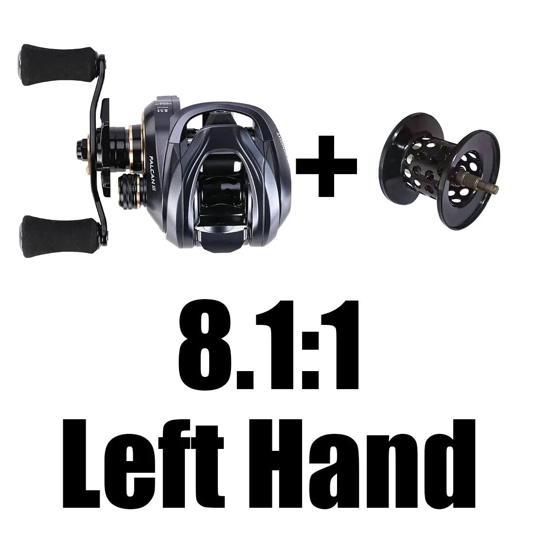 SeaKnight Brand FALCAN III Series Baitcasting Reel 7.3:1 8.1:1 Ultra-Light 180g MAX Drag Power 15LB Long Casting Fishing Reel