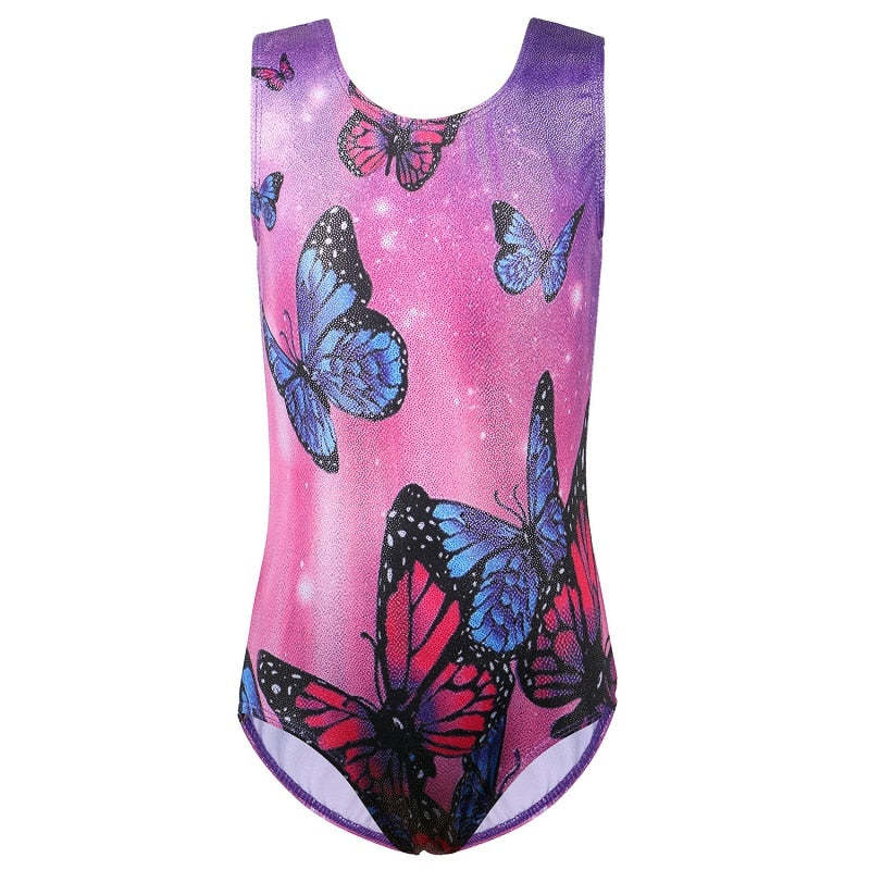 BAOHULU 3-12y Kids Girls Leotards for Gymnastics Sleeveless Novelty Ballet