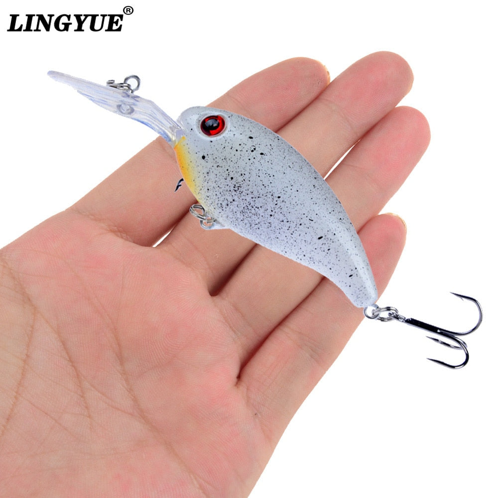 1pcs Crank Fishing Lure Artificial Hard Baits 10cm/15g Crankbait Jerkbait Wobbler Fishing Tackle Good Treble Hooks Tackle