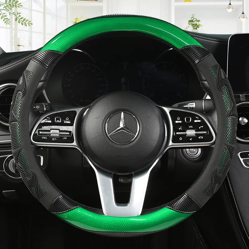 Car Steering Wheel Cover Carbon Fibre Leather for Nissan Qashqai J11 X-Trail T32 for VW GOLF 7 2015 POLO JATTA Passat Tiguan