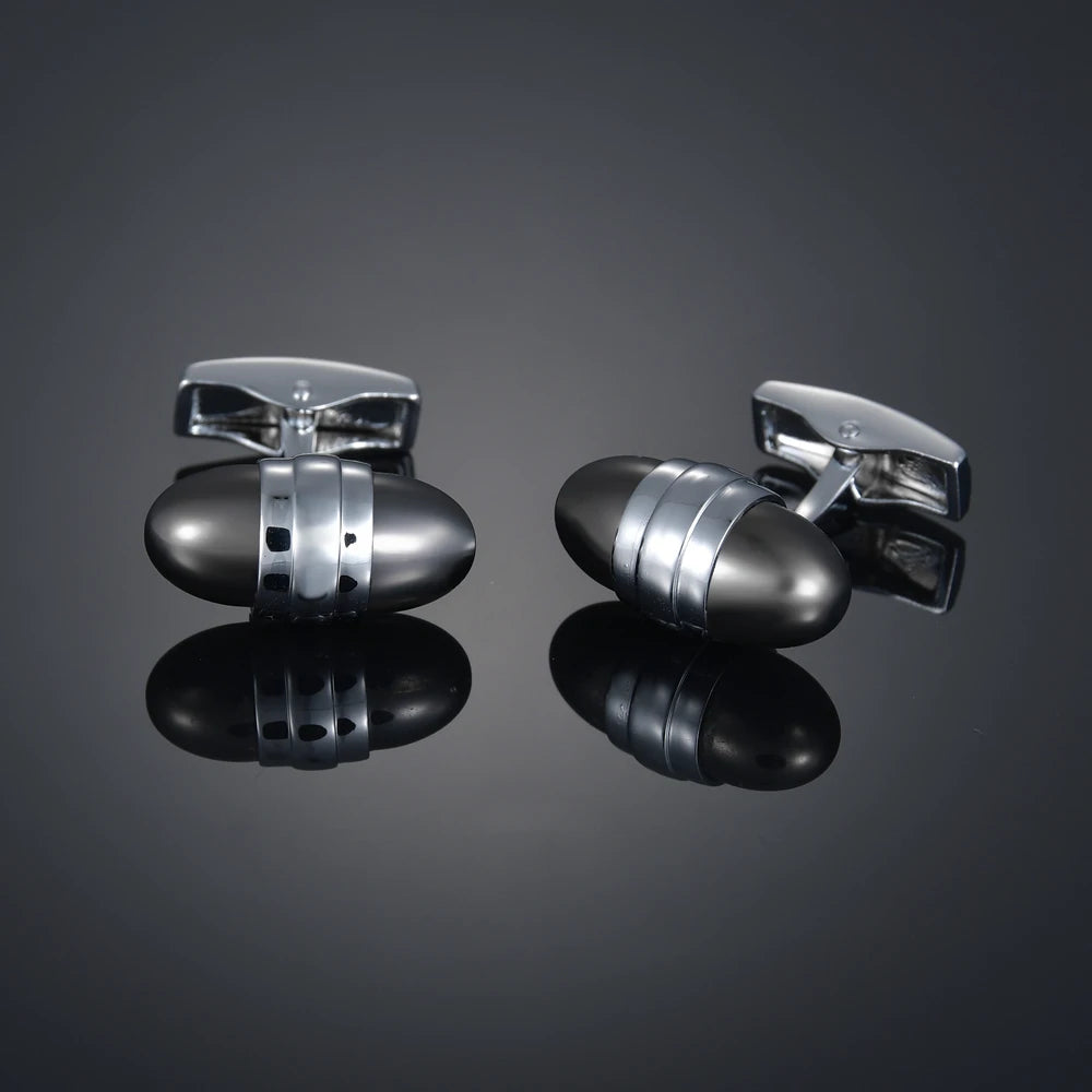 Novelty Luxury Quality Copper Carbon Fibe/ Red Wood/Crystal Cufflinks Design for Mens French Suit Accessories Jewellery Gemelos