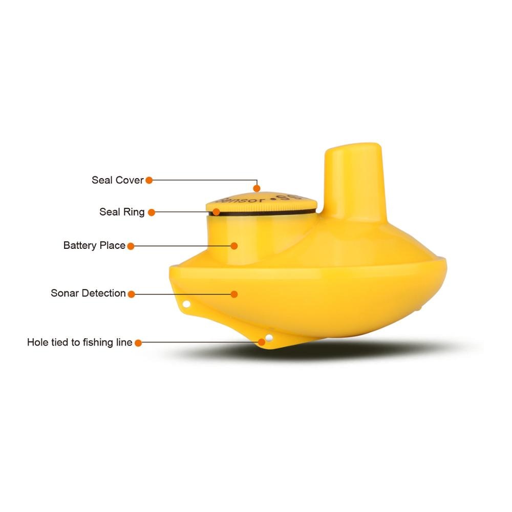 LUCKY FF1108-1CW 100m Wireless Operating Range Wireless Sonar Color Fishfinder 90 Degrees Sonar Coverage Echo Sounder