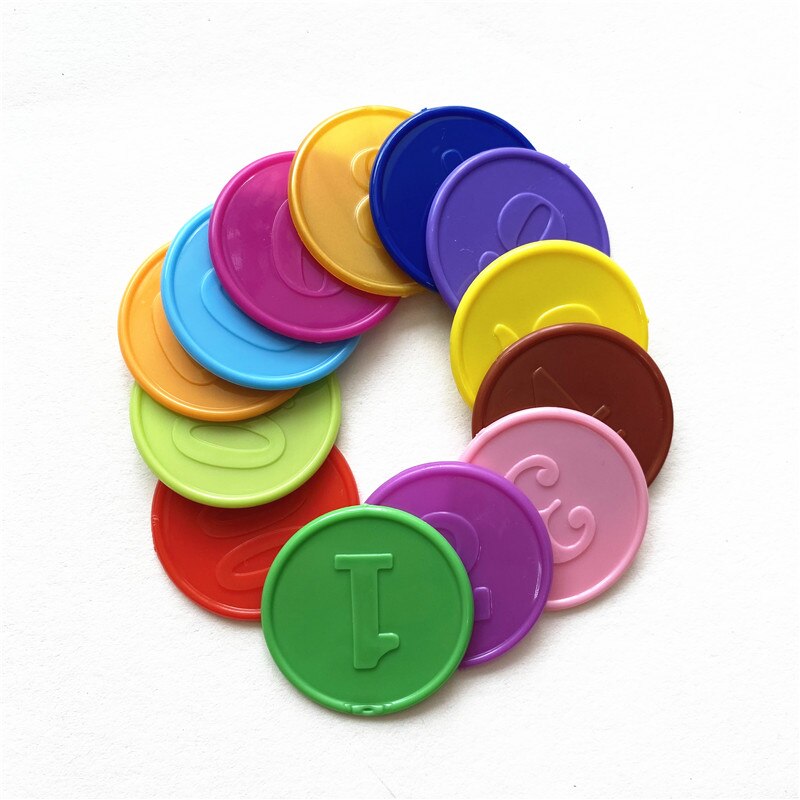 10pcs/Lots!Plastic Poker Chip for Gaming Tokens Plastic Coins Family Club Board Games Toy Creative for Children