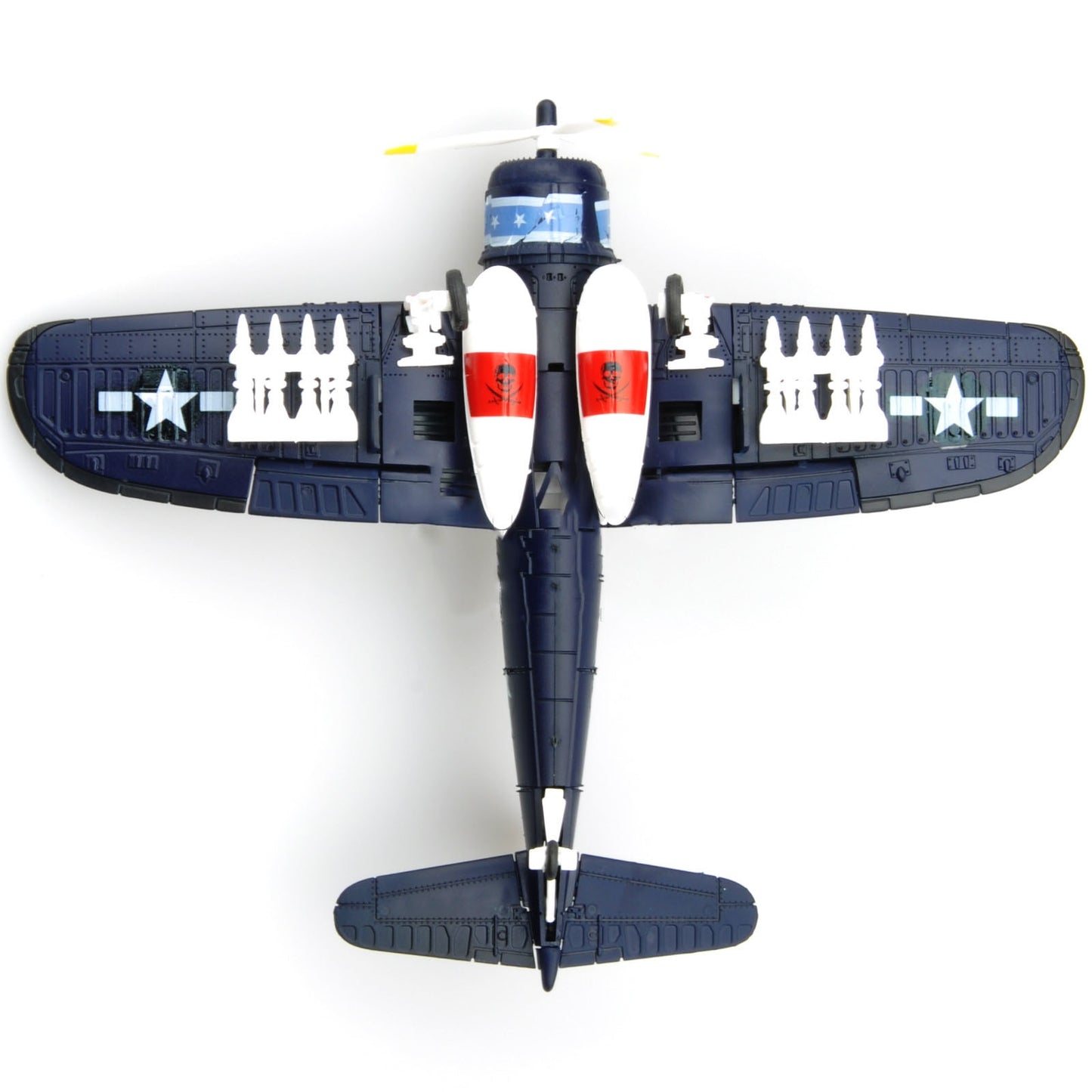 1/48 Scale Assemble Fighter Model Toys Building Tool Sets Flanker Combat Aircraft Diecast Pirate Based F4U Random Color