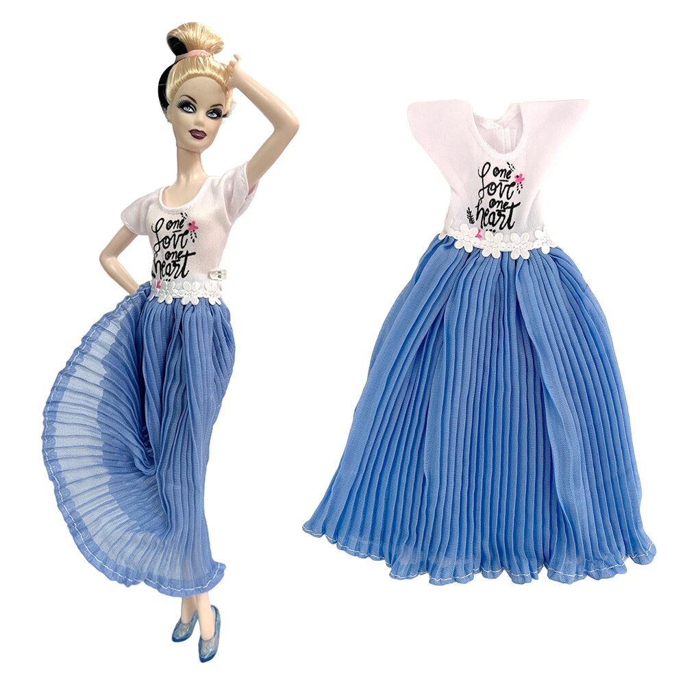 NK 1x Doll Ballet Dress for Barbie Doll Fashion Party Skirt Dollhouse Dancing Clothes for 1/6 BJD FR Doll Accessories Toys JJ