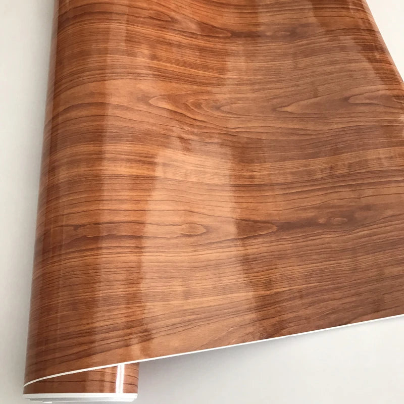 High Glossy Wood Grain Car Interior DIY Vinyl Sticker Decal Wrap Film Size 10/20/30/40/50cmx152cm