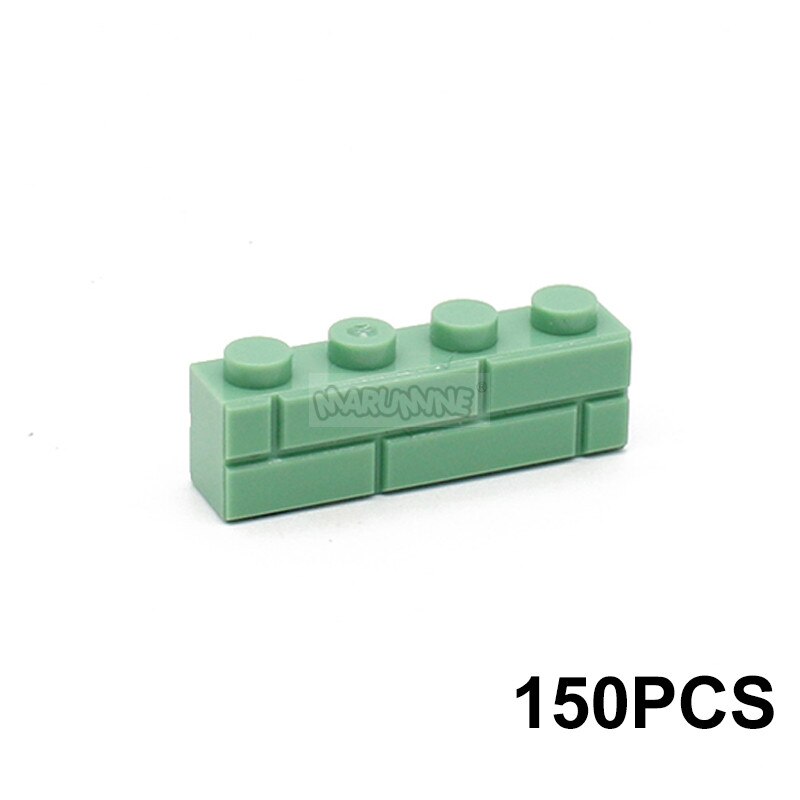 MARUMINE 150PCS 1x3 Wall Bricks Cube Idea Part House Build Block Parts 3622 Compatible Accessories DIY Assembly MOC Street View