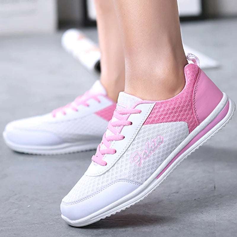 Women Shoes Summer White Sneakers Basket Femme Super Light Vulcanized Shoes Female Mesh Sneakers Women Casual Shoe