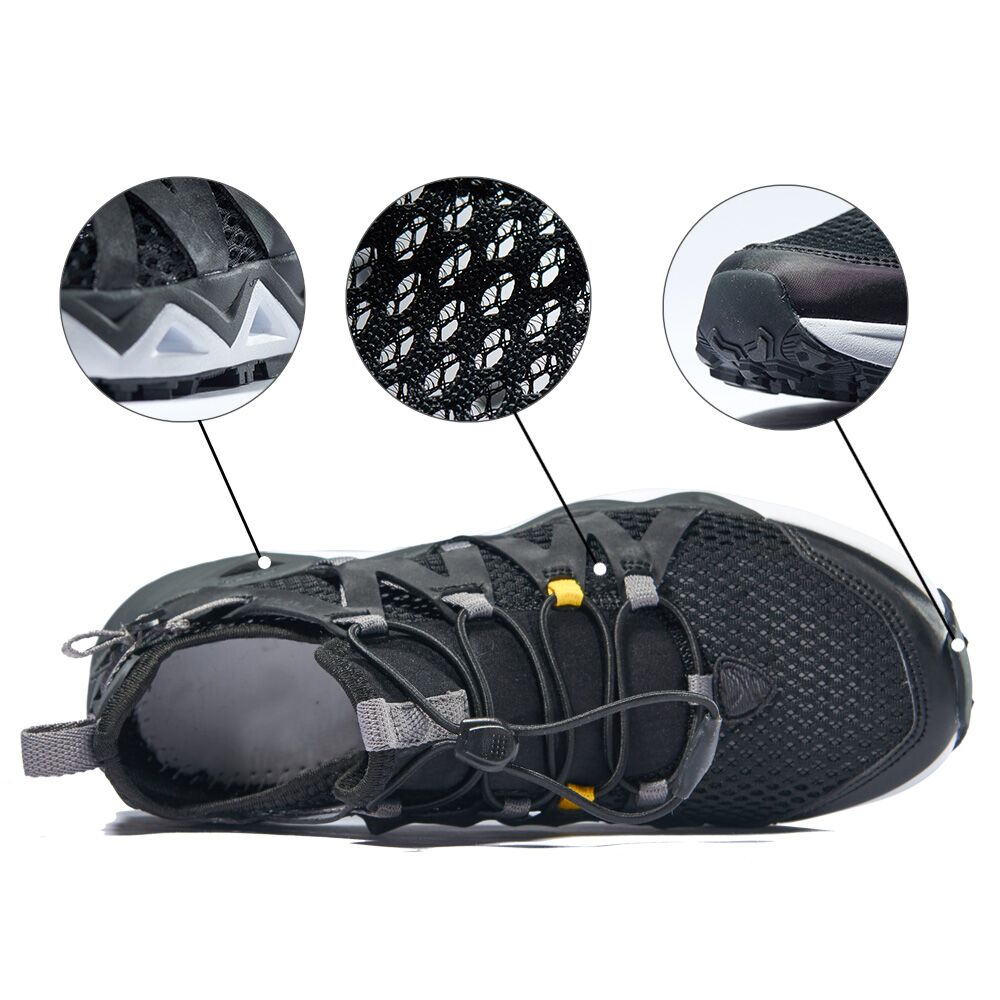 Rax Men's Aqua Upstreams Shoes Quick-Drying Breathble Fishing Shoes Women Hole PU Insole Anti-Slip Water Shoes 82-5k463