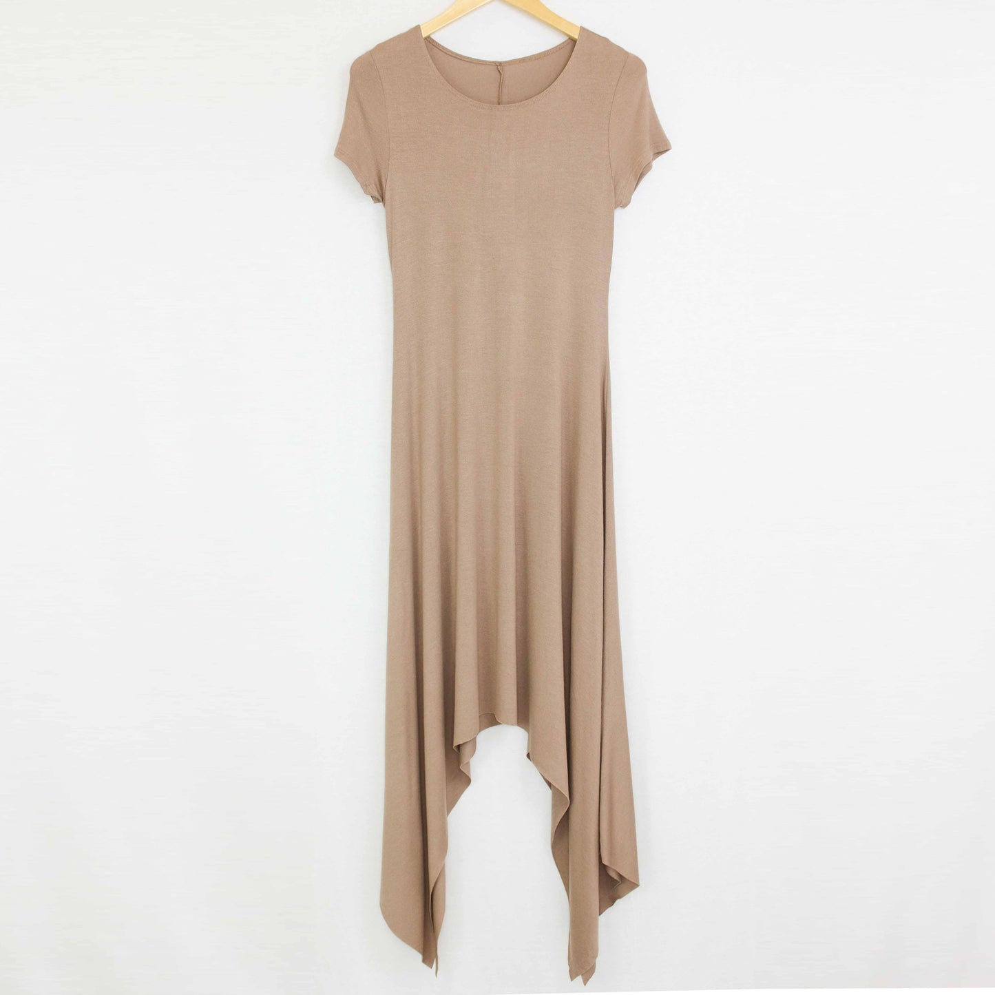 Short Sleeve Side Tails Maxi Dress