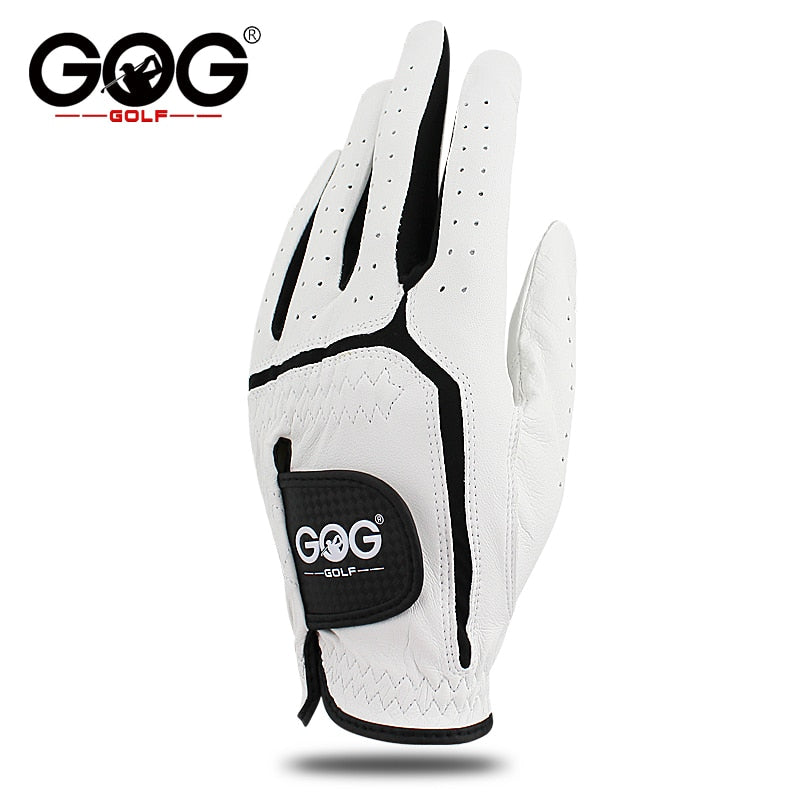 10pcs GOG Golf Gloves Professional Men's Leather Sheepskin Left Golf