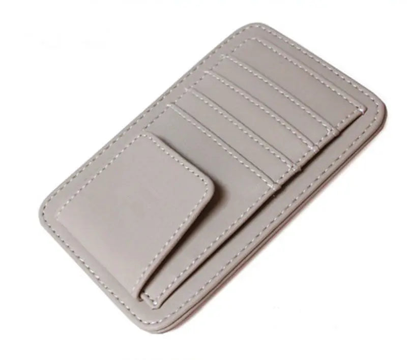 Car Vehicle Sun Visor Sunglasses Eyeglasses Glasses Holder Clip Credit Card Package ID Storage Bag With 3 Color