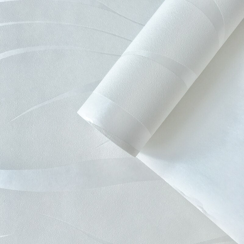 3d White Living Room Wallpaper Flocking Embossed Wall Paper Grey Wallpaper Roll for Walls