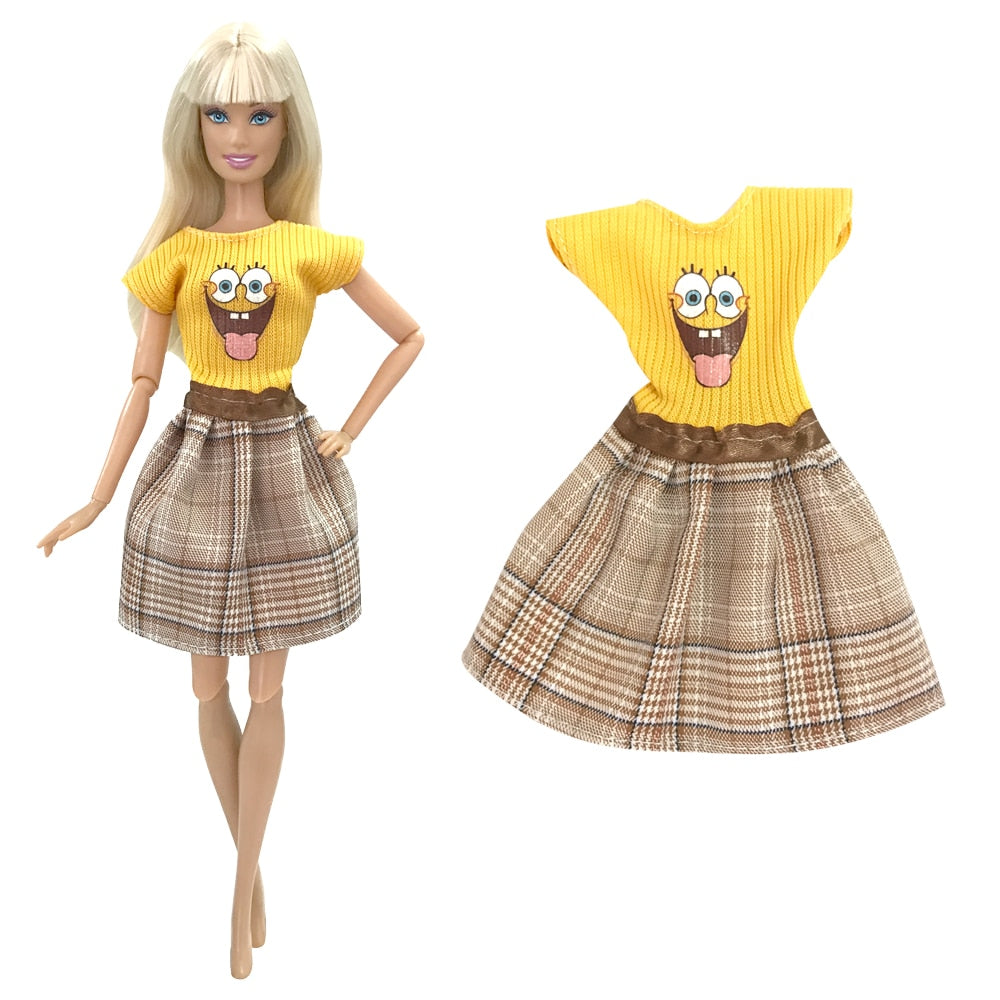 NK 1x Doll Ballet Dress for Barbie Doll Fashion Party Skirt Dollhouse Dancing Clothes for 1/6 BJD FR Doll Accessories Toys JJ
