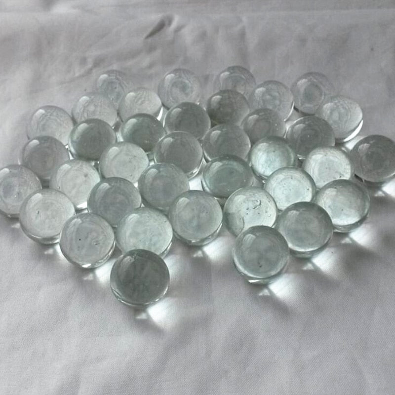 16mm Glass Marbles Balls Charms Clear Pinball Machine Home Decor for Fish Tank Vase Aquarium Toys for Kids Children 10PCS