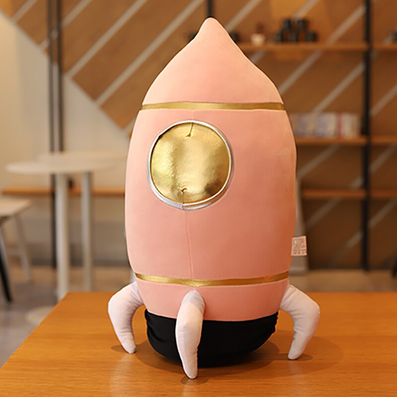 Plush Astronaut and Spaceship Toy Stuffed Soft Science Fiction Type Soft Doll Kids Toys Creative Toys Children Birthday