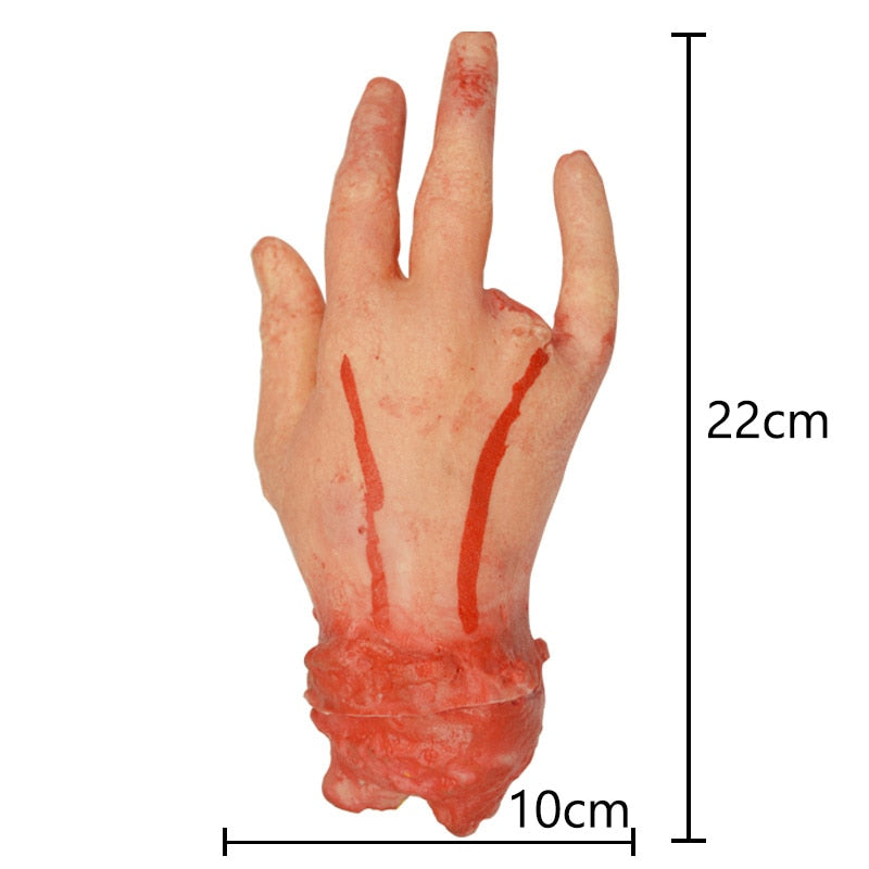 1Pc Halloween Horror Bloody Human Heart Brain Foot Arm Finger Halloween Decoration Halloween Party Haunted House Escape Ornament