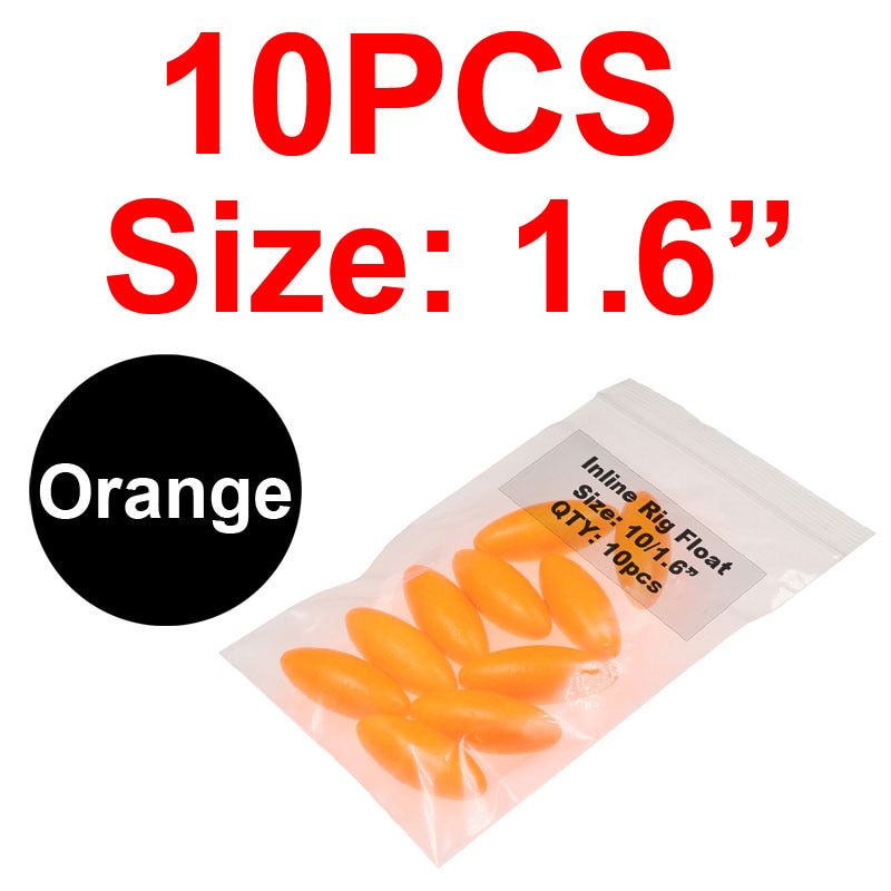 JIGEECARP 10pcs Catfish Fishing Rig Float Buoyancy Inline Bobber Float Saltwater Fishing Floats Accessories Snappers Rigs