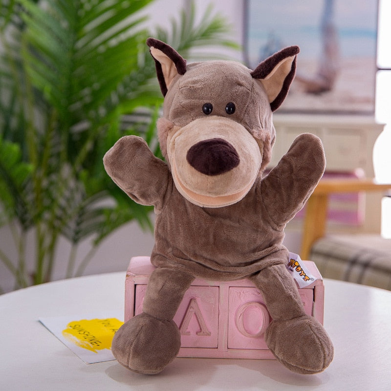 30cm Cute Whole Body Animal Hand Puppet Plush Toy Kindergarten Story Interactive Props Parent-Child Game Glove Dolls