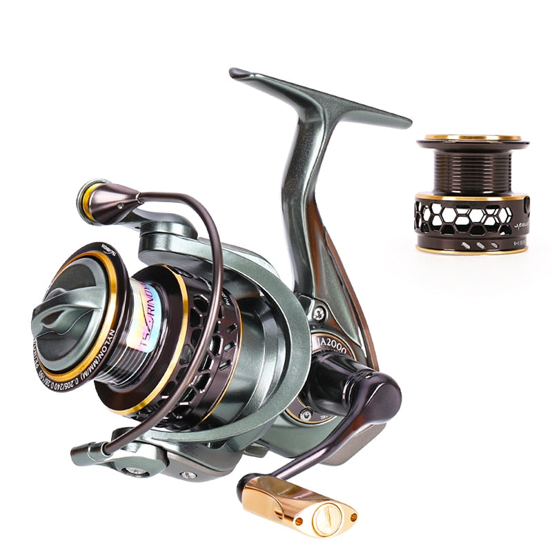 TSURINOYA 2 Spool Spinning Fishing Reel JAGUAR 1000 2000 3000 185G 6KG Max Carbon Drag Carp Saltwater Reel Bass Pike Wheel