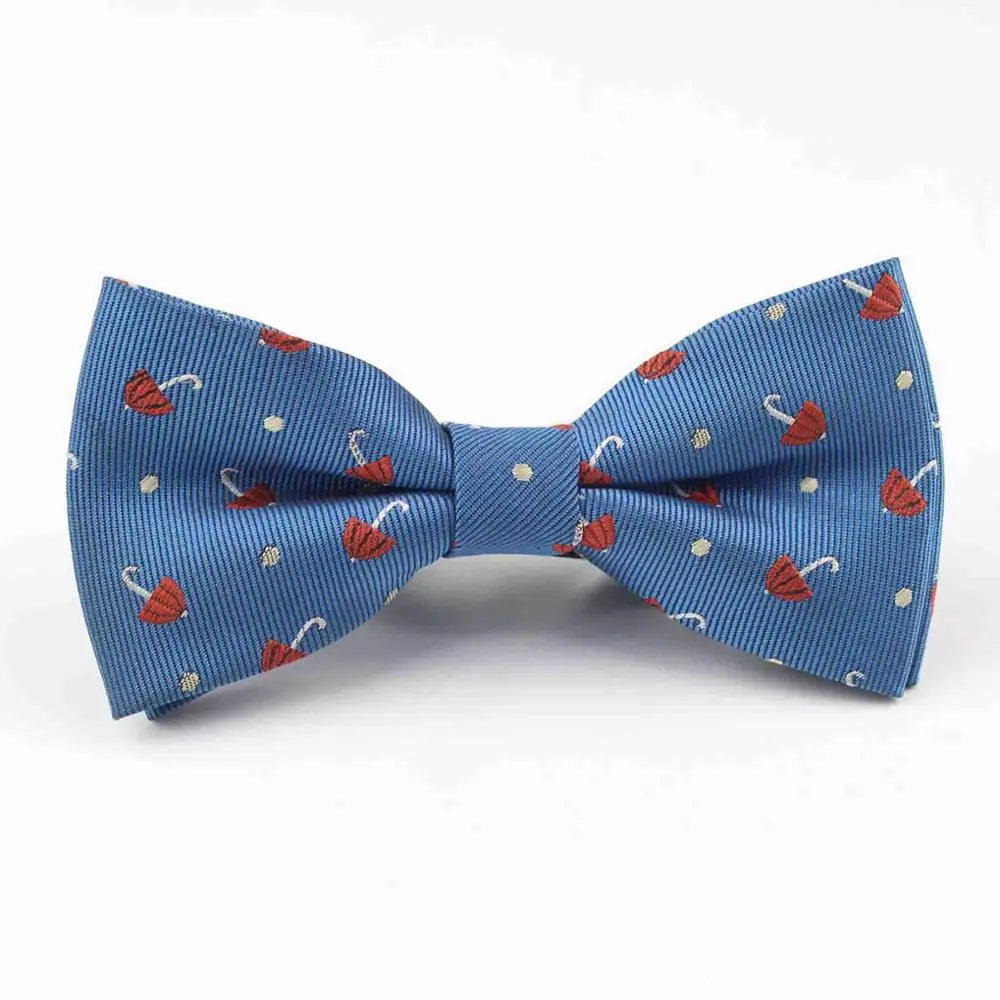 Plaid Children Bowtie Polester Bowties Baby Kid Kids Classical Pet Striped Butterfly Bow Tie Elk Bike Umbrella Dog Car
