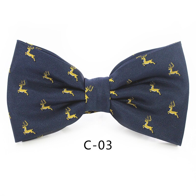 JEMYGINS Christmas Bow Ties for Mens Shirt Snowflake Christmas Tree Pattern Men Silk Bow Tie Christmas
