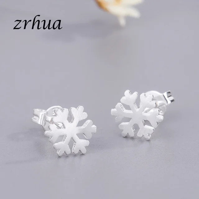Newest 925 Sterling Silver Needle Women's Jewelry Cute Chic Stud Earrings for School Girls Kids Lady Birthday S925 Stamp