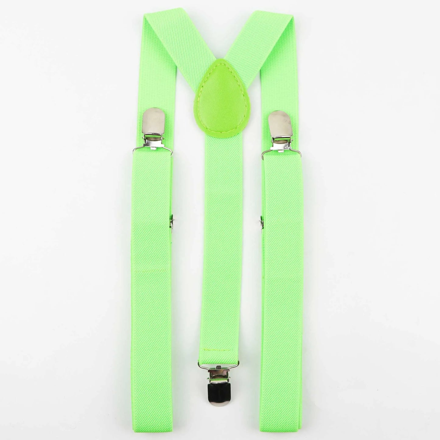 Solid Color Man's Belt Men Women Suspenders Polyester Y-Back Braces Adjustable Elastic