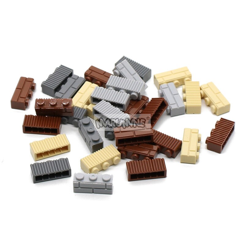 MARUMINE 150PCS 1x3 Wall Bricks Cube Idea Part House Build Block Parts 3622 Compatible Accessories DIY Assembly MOC Street View