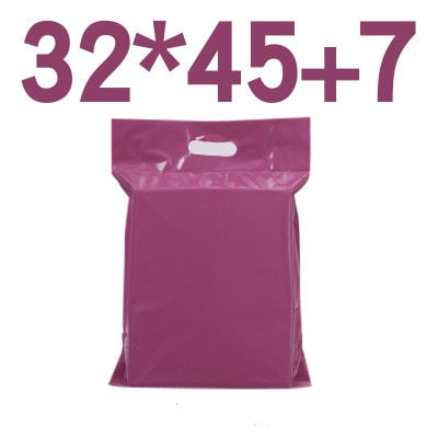 50pcs/Lots Purple Tote Bag Express Bag Courier Bags Self-Seal Adhesive Thick Waterproof Plastic Poly Envelope Mailing Bags