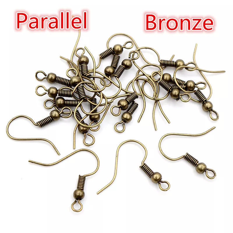 100pcs/Lot 20x17mm DIY Earring Findings Earrings Clasps Hooks Fittings DIY Jewelry Making Accessories Iron Hook Earwire Jewelry