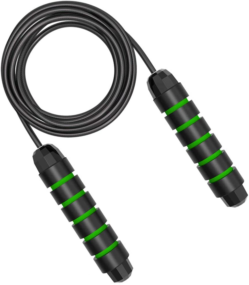 Professional Gym Adjustable Jump Rope - Green
