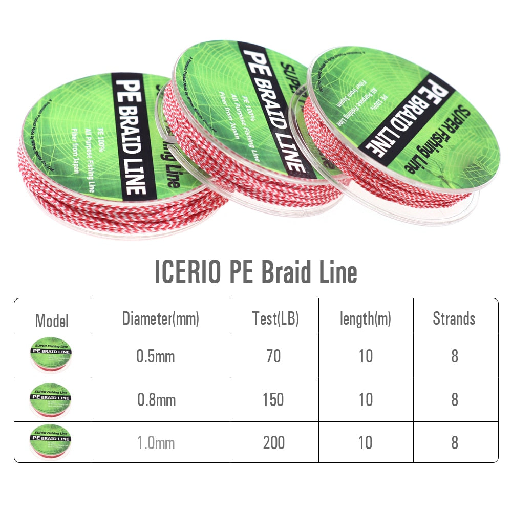 ICERIO Saltwater Assistent Hook Fishhook Pesca Jig Hooks Lure Braided PE Tied Line Fishing Accessories