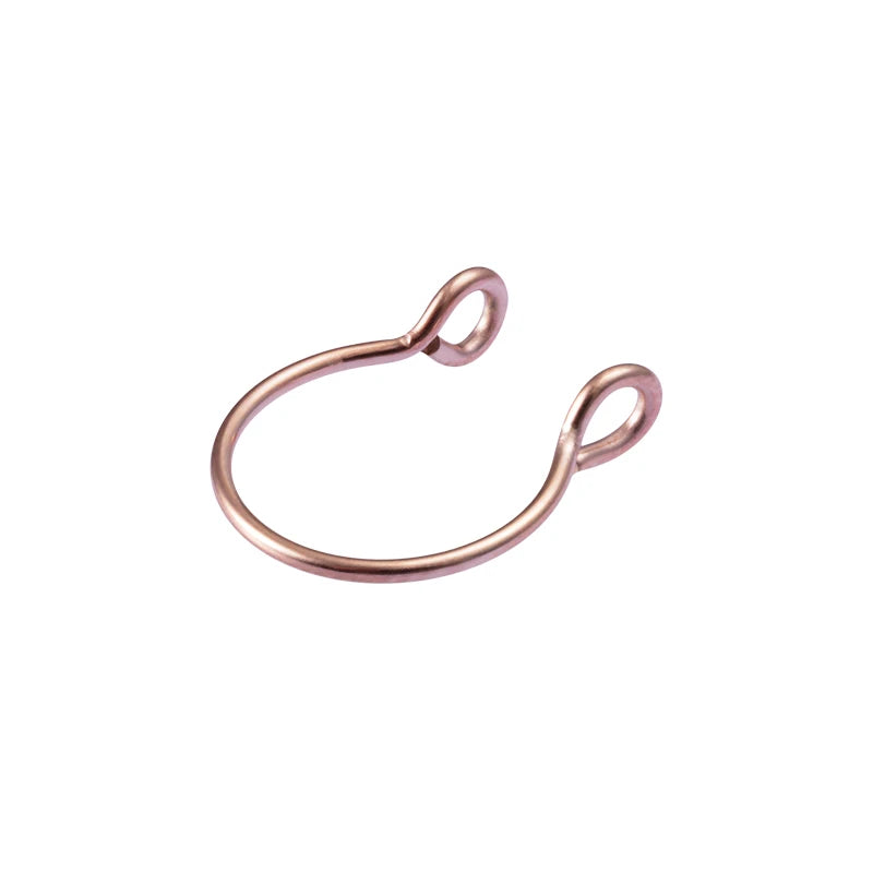 1-5pcs Steel 20G Dainty Faux Nose Rings Fake Septum Rings Hoop Nostril Piercing Fake Clip on Nose Rings Oreja Piercings Jewelry